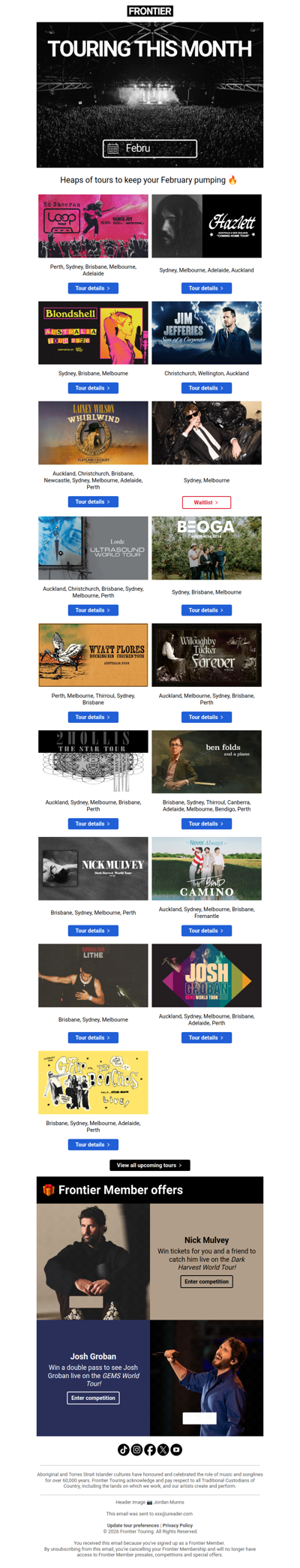 💫 17 tours this month, how many are we seeing you at?