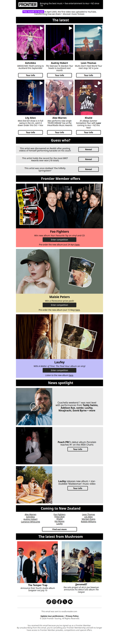 ❤️‍🔥 Kicking off your weekend with the latest from the stage + the studio