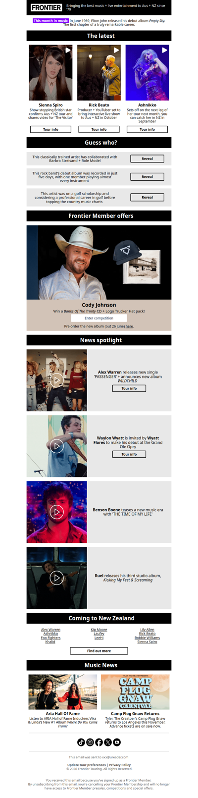 ICYMI 🗞️ Sienna Spiro, Ashnikko, Rick Beato + more