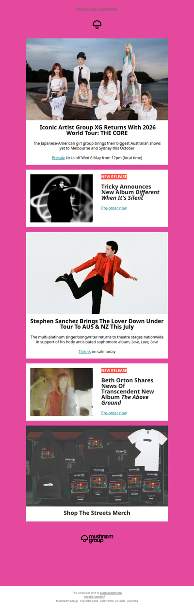 Big shows. New music 💿