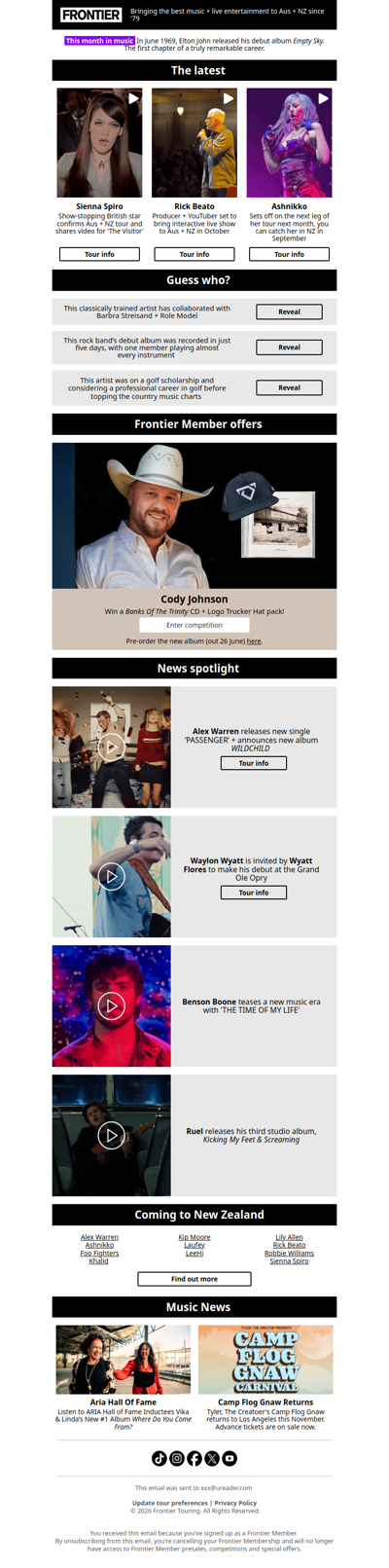 ICYMI 🗞️ Sienna Spiro, Ashnikko, Rick Beato + more