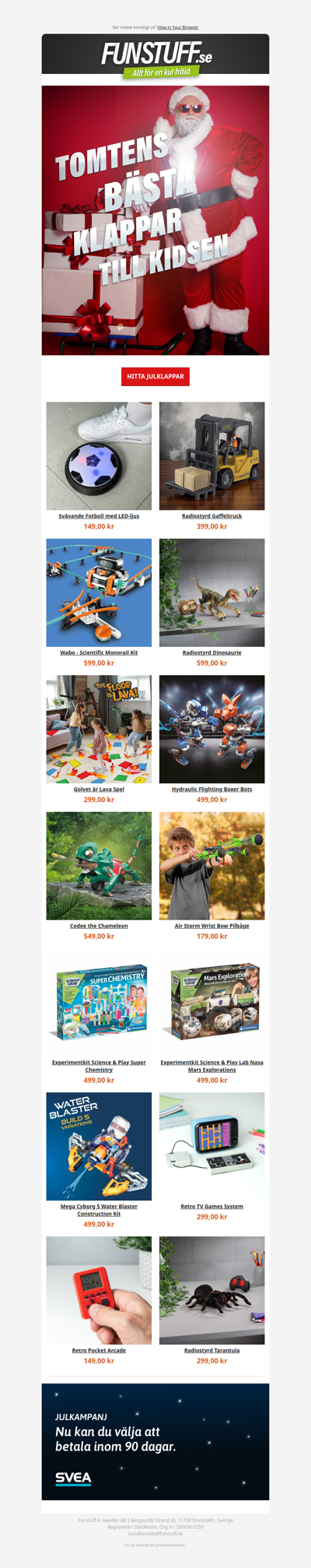 🎁 Tomtens bästa klappar till barnen 👉 här!