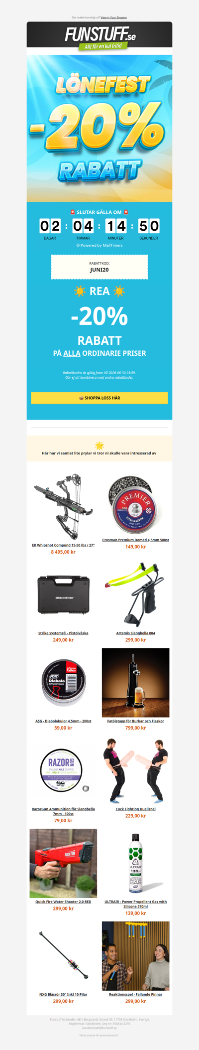⏰ Tiden rinner ut – få -20% NU 🔥