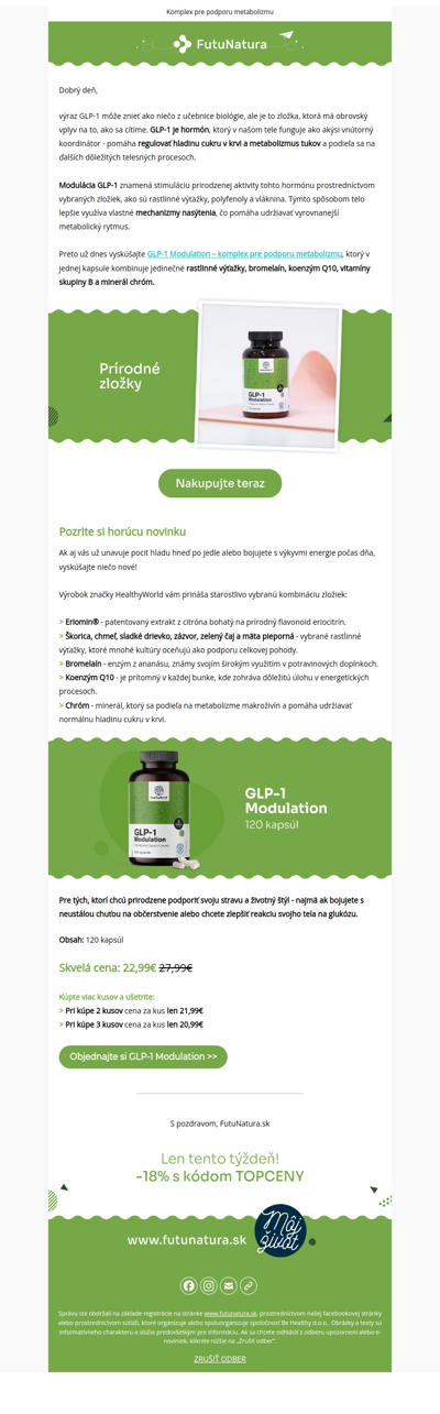 GLP-1 Modulation – počujete to po prvýkrát? 👉