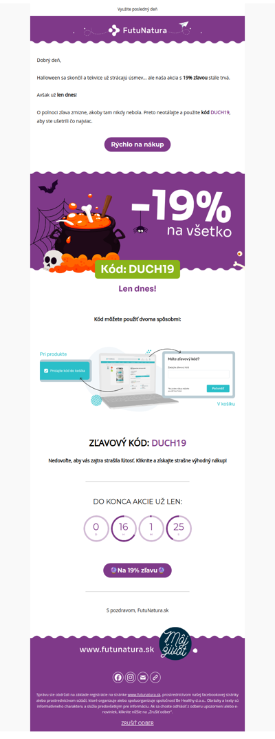 -19% na všetko 🧡