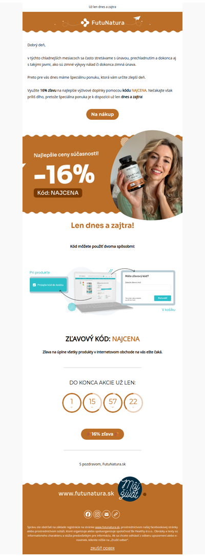 Nech vás zahreje 16% zľava 🧣