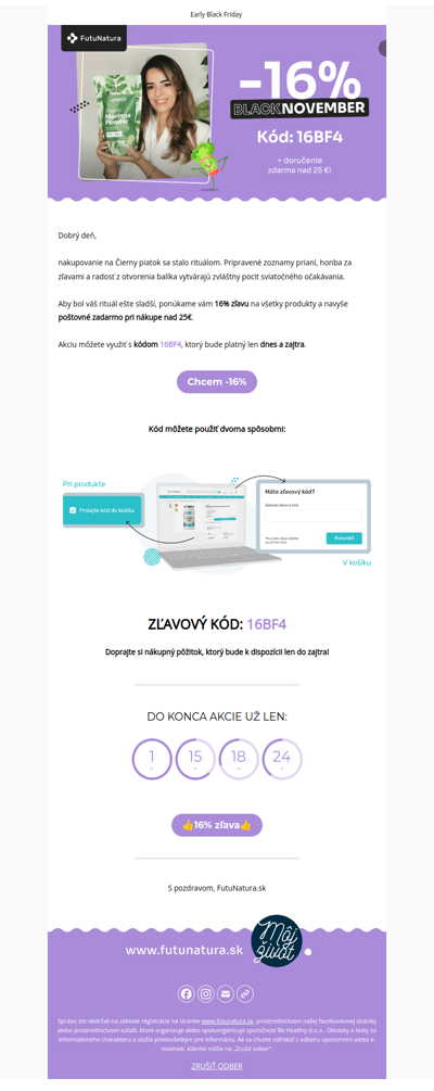 -16% + poštovné zadarmo nad 25 € ✨