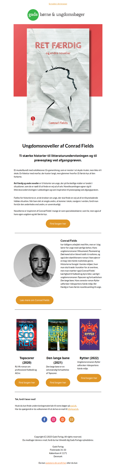 10 stærke ungdomsnoveller af Conrad Fields