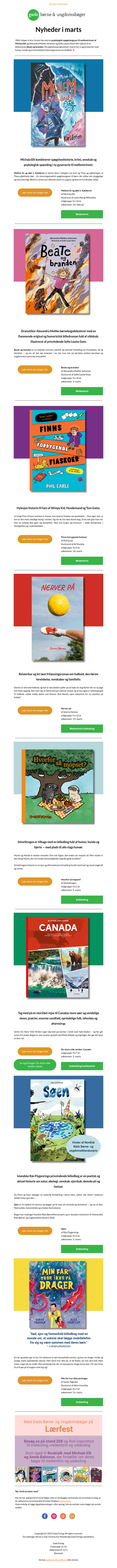 NYHEDER I MARTS