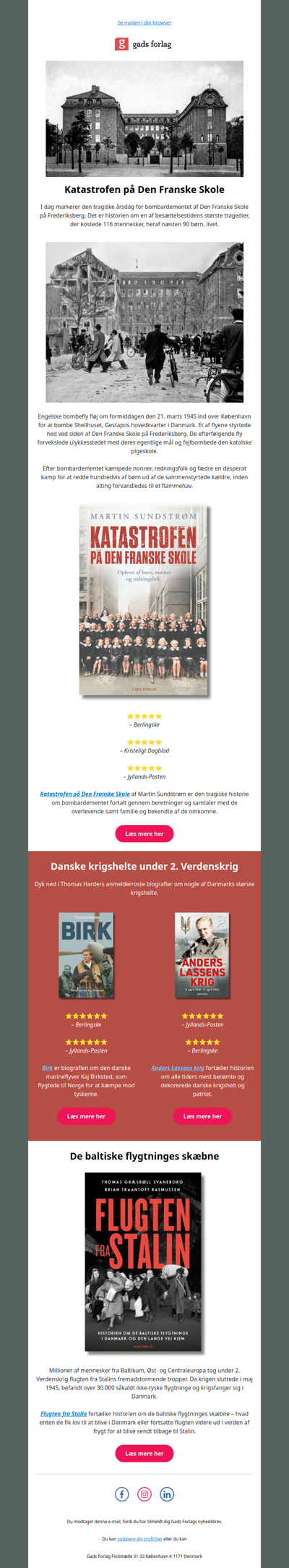 81 år siden bombardementet af Den Franske Skole