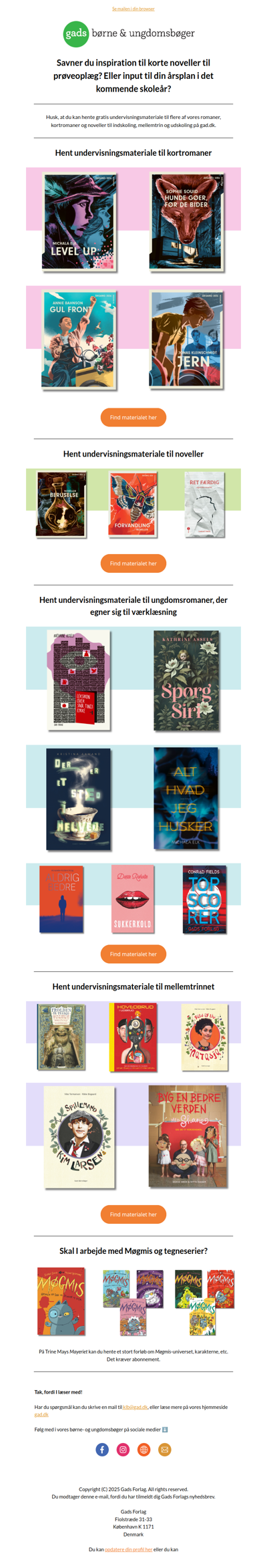 Hent inspiration til din litterære årsplan næste skoleår