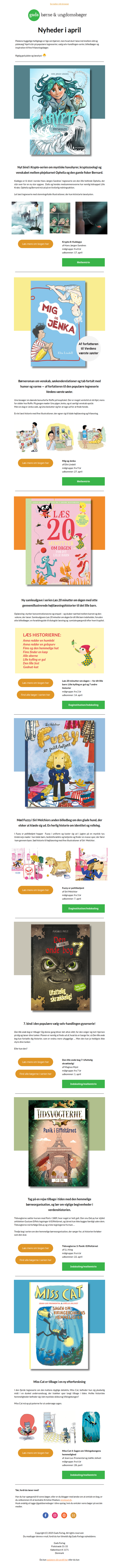 NYHEDER I APRIL