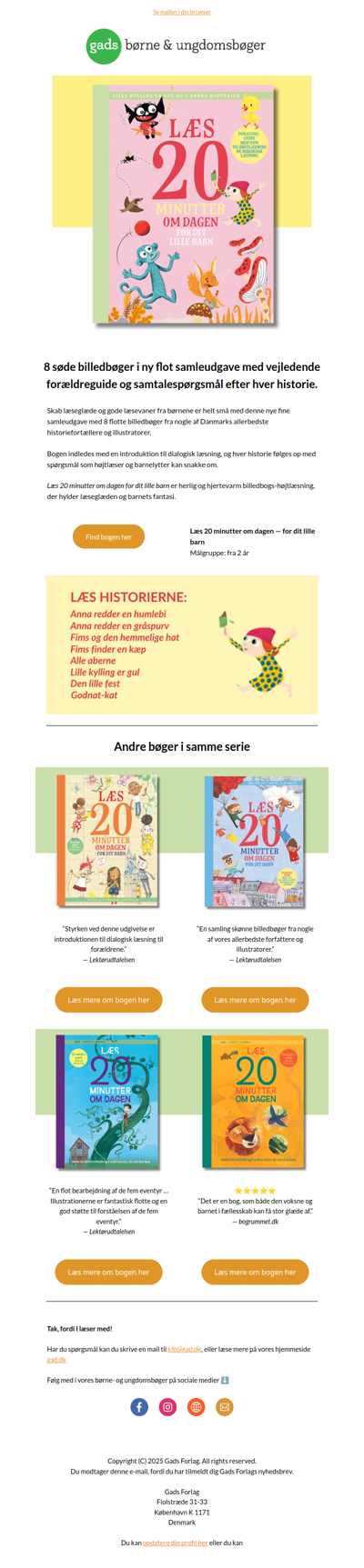 Skab gode læsevaner for dit lille barn med ny flot samleudgave