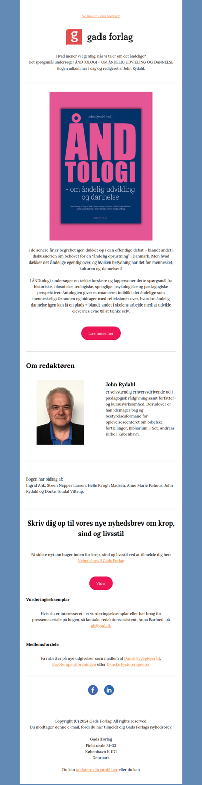 Ny lærebog om åndelig udvikling og dannelse