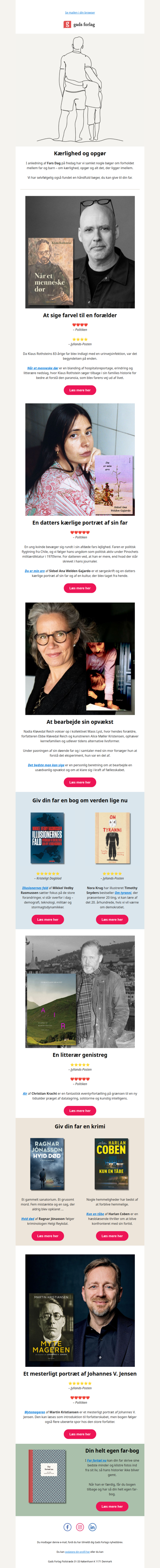 Kærlighed, opgør og alt det imellem