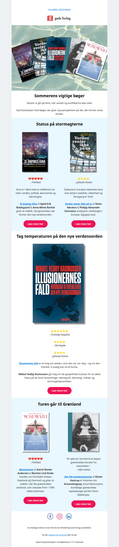 Sommerens vigtige bøger