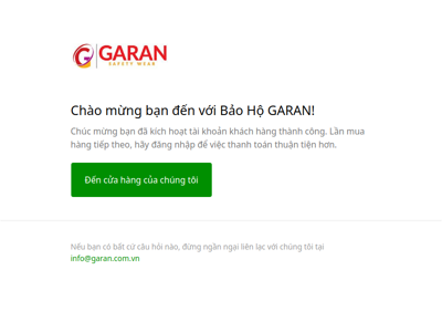 Bảo Hộ GARAN - Xác nhận tài khoản khách hàng