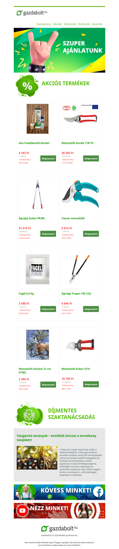 Termékek metszéshez, fasebkezeléshez!