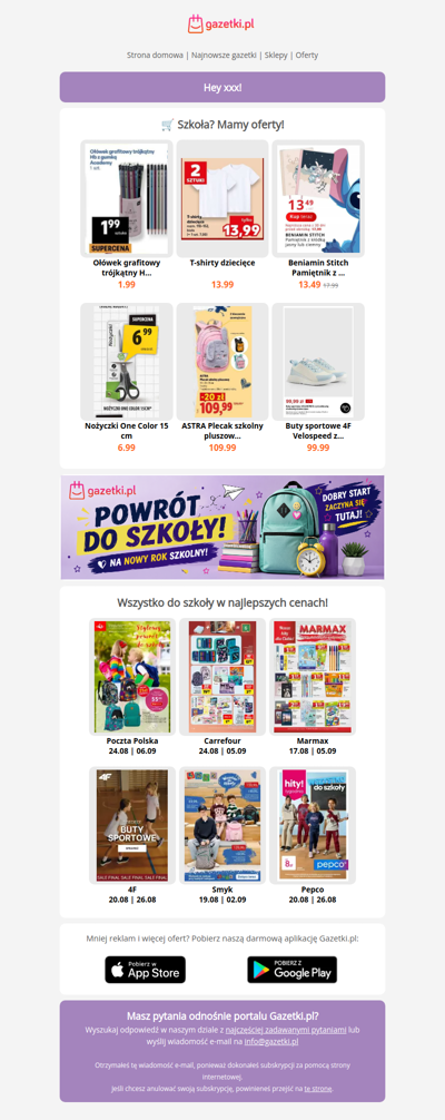🎒 Nowy rok, nowe okazje