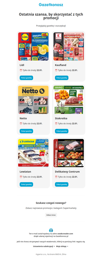 Lidl promocje dobiegają końca. Zobacz gazetkę.