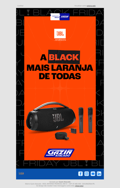 A JBL trouxe a Black mais laranja de todas com ofertas incríveis!