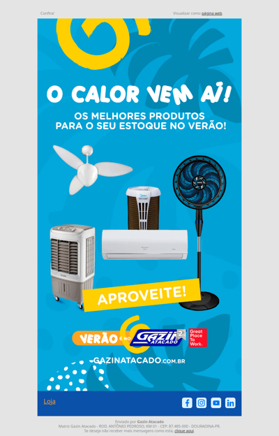 , temos os produtos ideais para o seu estoque de verão!