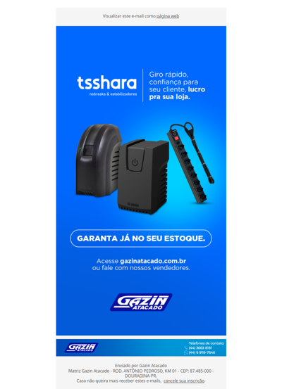 TS Shara: giro rápido, confiança e lucro para sua loja