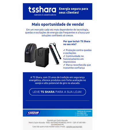 Proteção elétrica com alto giro B2B