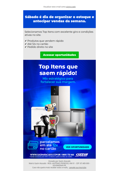 Sabadão de giro rápido – Aproveite no site