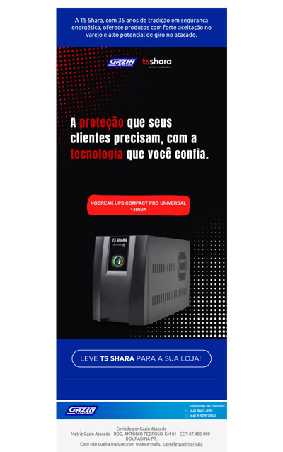 Qual dos nobreaks possui giro constante?