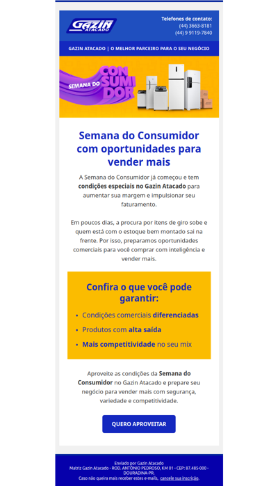 Semana do Consumidor com oportunidades para vender mais