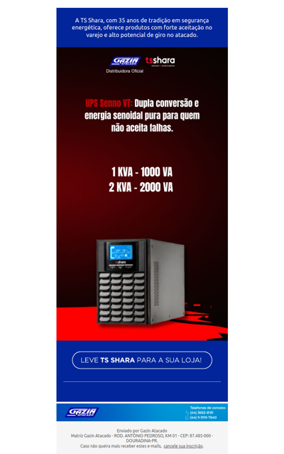 Conheça UPS Senno VT