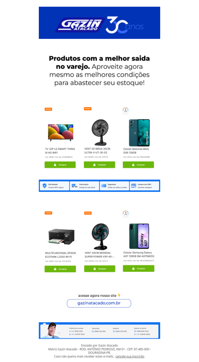 Item certo para fechar pedido hoje - Direto em nosso site