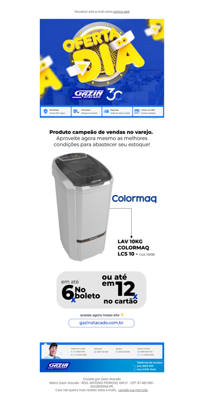 Oportunidade do dia - Gazin Atacado