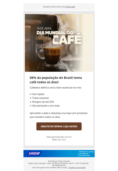 Dia Mundial do Café: oportunidade no seu mix