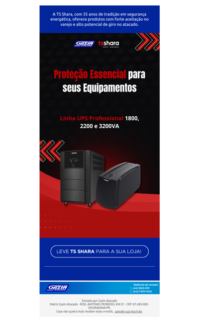 Indispensável para sua loja: Linha UPS Professional