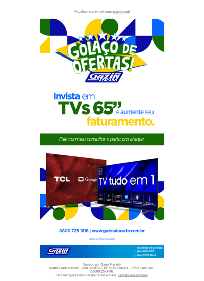 Golaço de Ofertas - Gazin Atacado