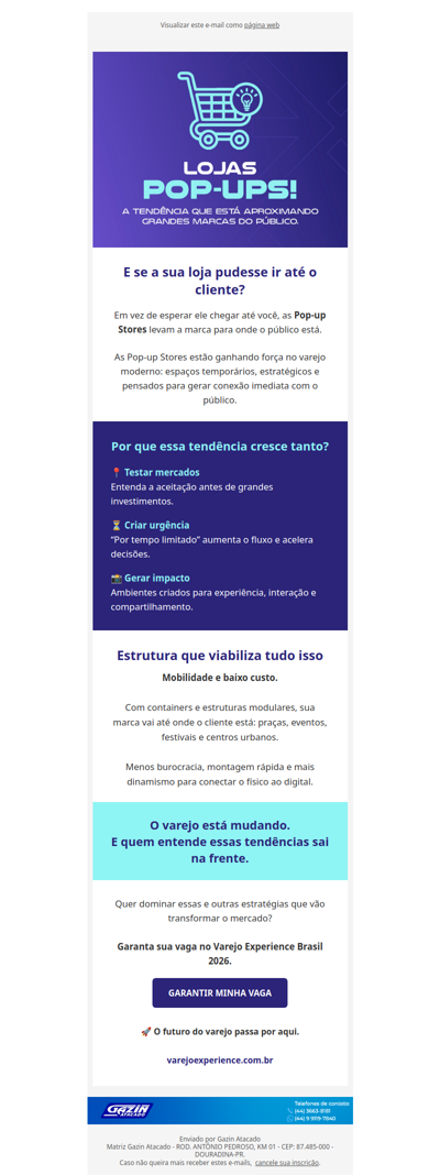 VEX 26 - LOJAS POP-UPS: você está preparado?