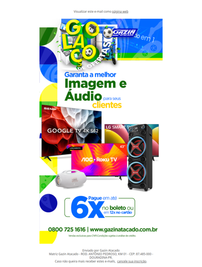 GOLAÇO DE OFERTAS - GAZIN ATACADO