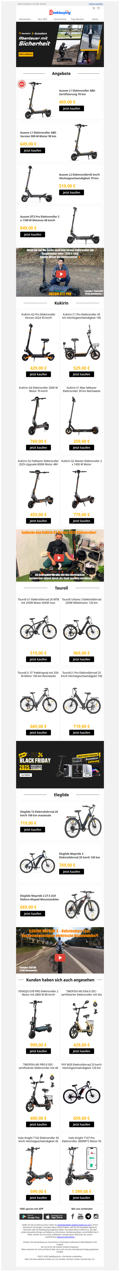 Exklusive Angebote: Jetzt bei Ausom, Kukirin und Eleglide E-Scootern sparen! 🛴💨