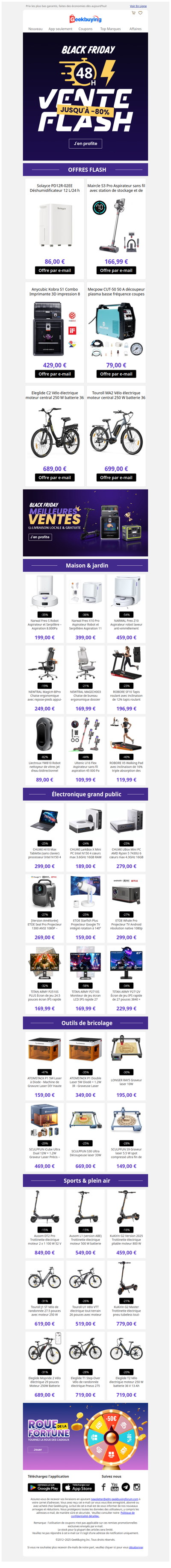 [Black Friday] ⚡ 48 h de vente flash : 15 € de réduction immédiate !