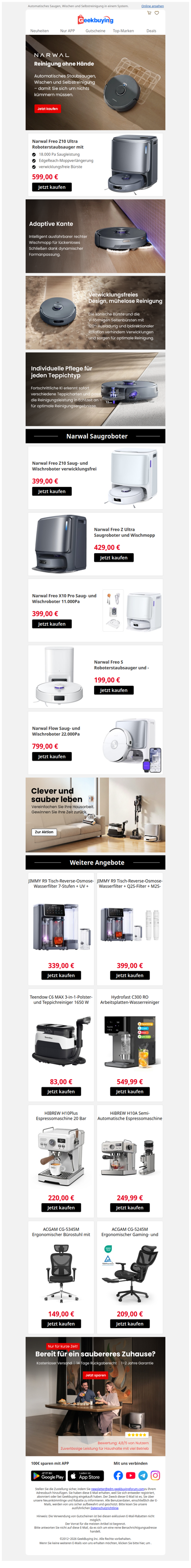 🏠 Narwal Z10 Ultra: Wirklich freihändige Reinigung!