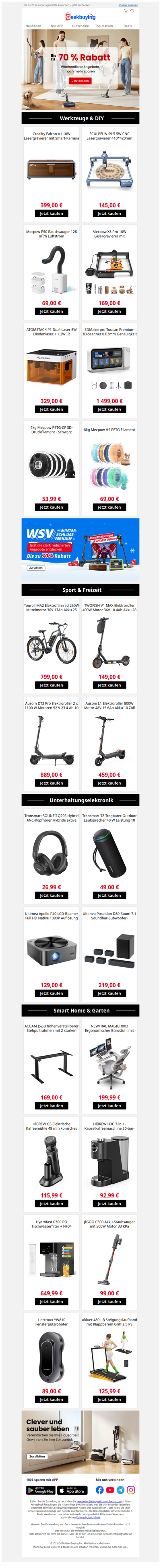 🛒 Ihre wöchentlichen Top-Deals sind online!