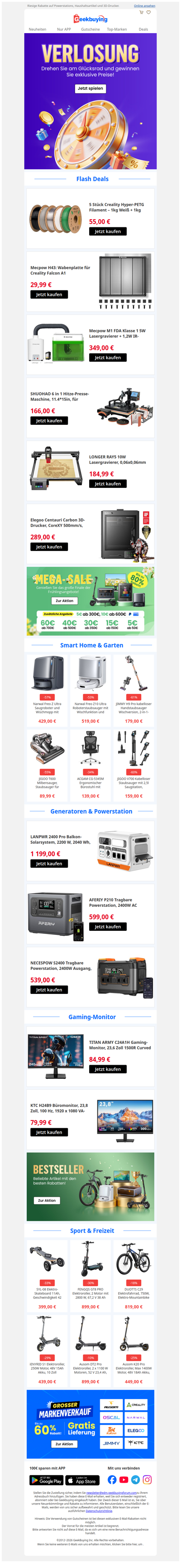 👋 Drehen Sie am Glücksrad und gewinnen, Sie exklusive Preise! 🎁