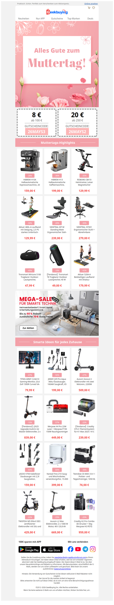 💌Für sie ausgewählt – Muttertags-Favoriten für Home & Tech