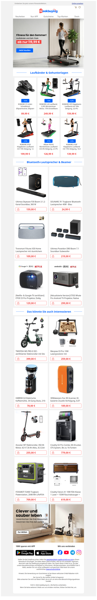 🏃Manche Angebote sind schneller als Laufbänder💨