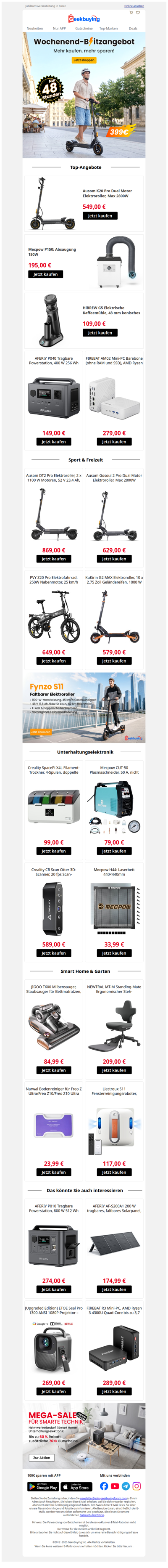 🛍️Füllen Sie Ihren Warenkorb, bevor die Wochenendpreise weg sind