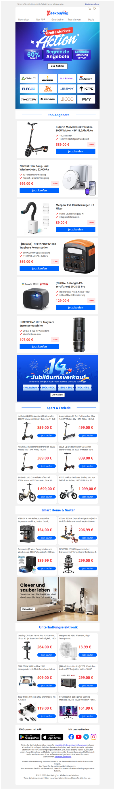 📢 Auch Ihre Lieblingsmarken feiern mit! ✨