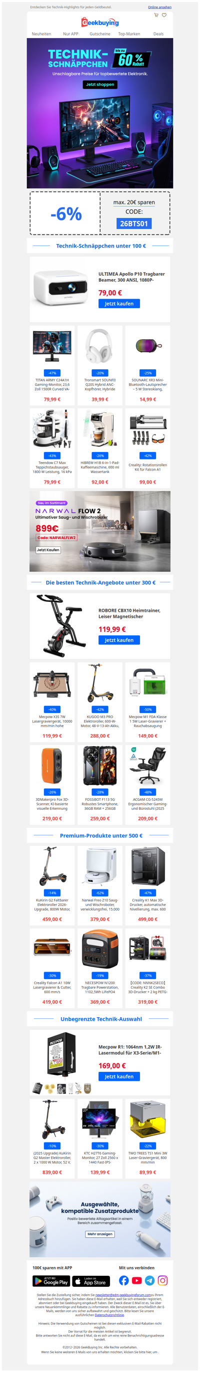 🌟 Von Schnäppchen ab 14,99 € bis hin zu Premium-Upgrades