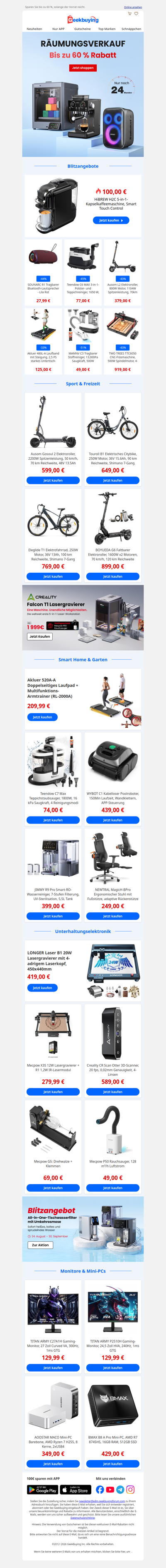 🔔 Preisalarm: Ihr nächstes Upgrade ist im Ausverkauf